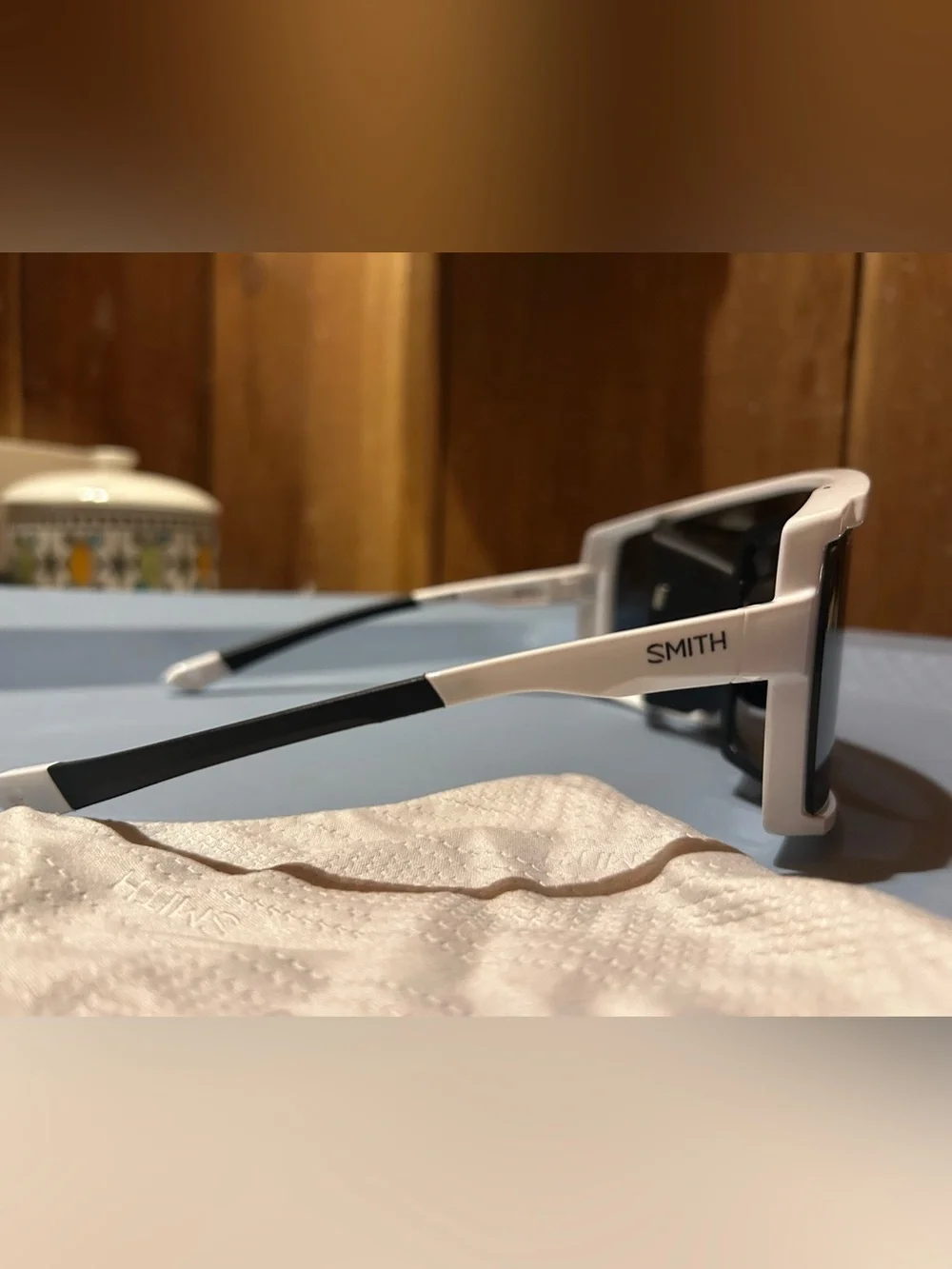 Smith Pursuit ChromaPop Sunglasses - White with Dark Smoke Lenses